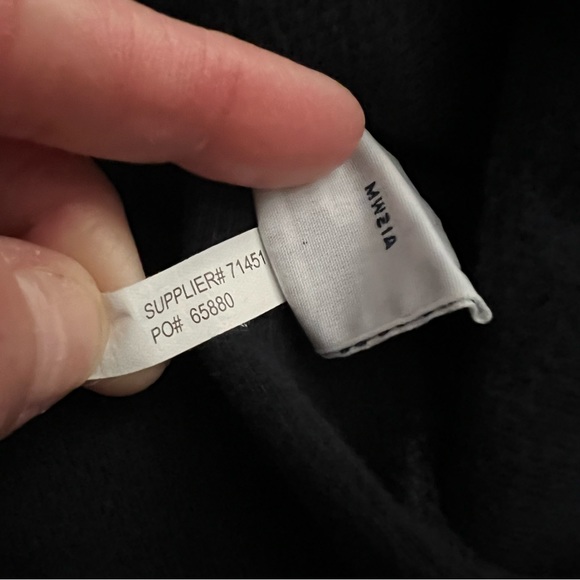 Vintage 1990s Polo by Ralph Lauren Classic 1/4 Zip Cotton Knit Navy Blue Shirt - Picture 8 of 12